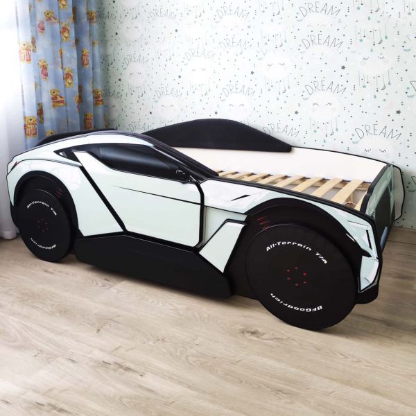 Ліжко-машина Allroad Mint з м'якими бортиками