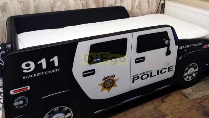 Кровать машина Джип Полиция