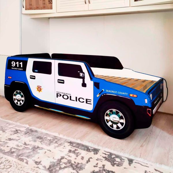 Ліжко машина Humvee Поліція з м'якими бортиками